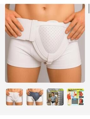Inguinal Hernia Belt | Groin Support Truss for Bilateral Scrotal & Femoral Herni